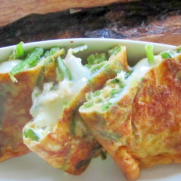 お弁当に。ほうれん草のチーズオムレツ